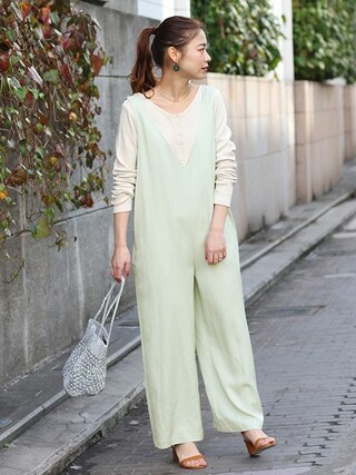 JOURNALSTANDARD relume ツイードフリンジVネックサロペット JOURNAL STANDARD relume（ジャーナルスタンダード レリューム