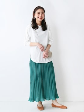 新品♡JOURNAL STANDARD relume コットンロングプルオーバー コットンロングプルオーバー◇を使った人気ファッションコーディネート