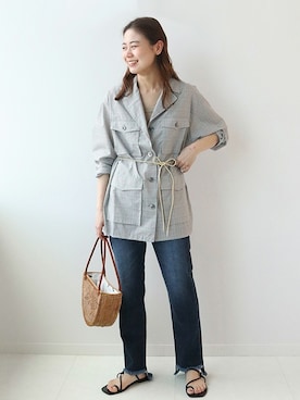 「JOURNAL STANDARD relume（ジャーナルスタンダード　レリューム）のアイテム（その他アウター）」を使った、misatoさん（レディース・160cm）の春コーディネート