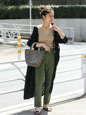 「JOURNAL STANDARD relume（ジャーナルスタンダード　レリューム）のアイテム（シャツワンピース）」を使った、misatoさん（レディース・160cm）の春コーディネート