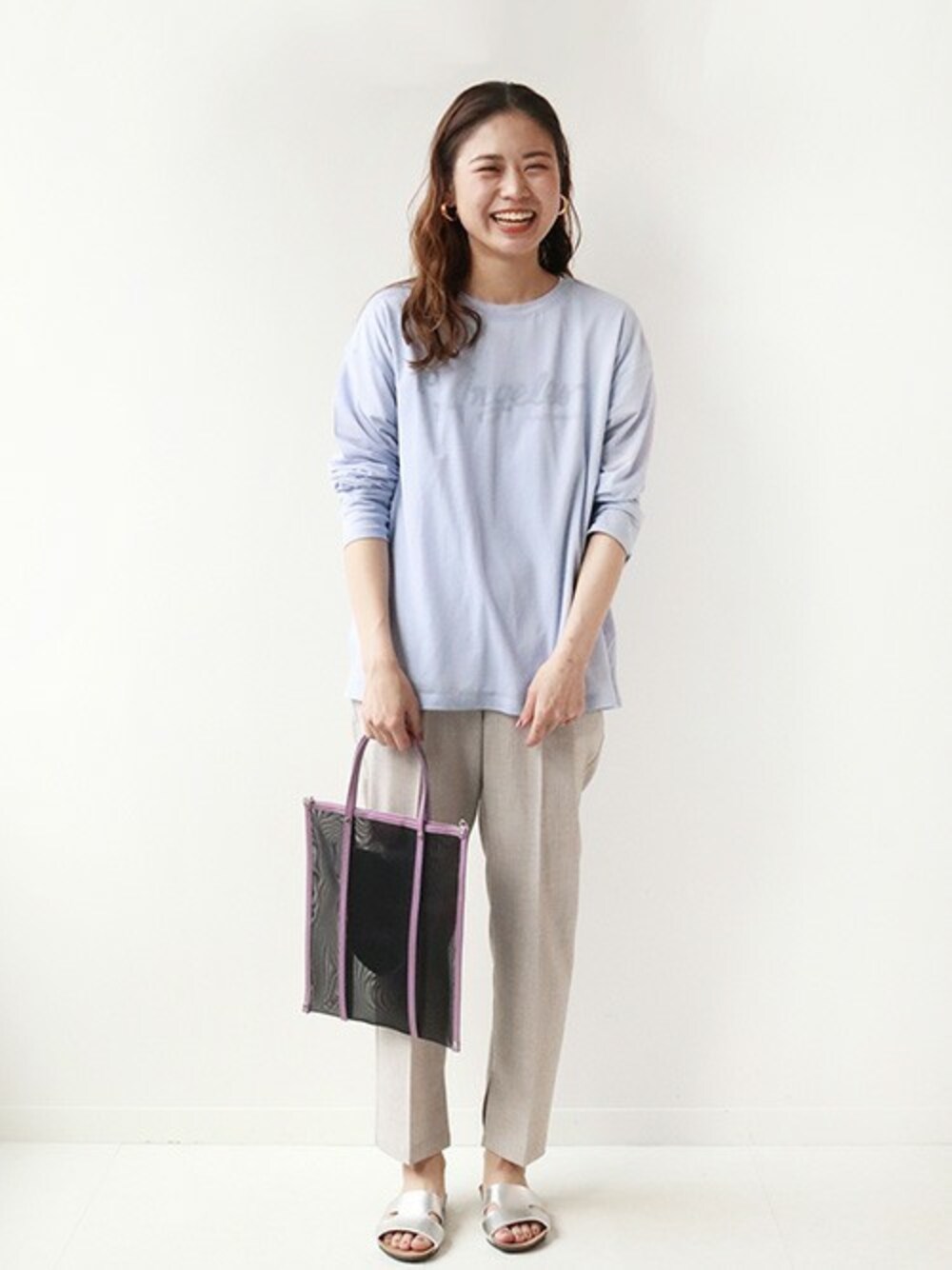 PAOLA NUTTI イタリア製 メッシュ×レザートートバッグ イタリア 