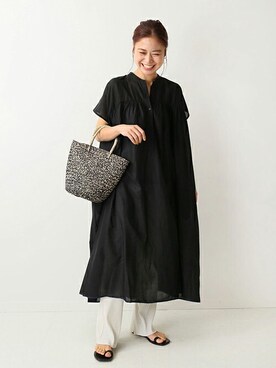 「soil（ソイル）のアイテム（ワンピース/ドレス）」を使った、misatoさん（レディース・160cm）の夏コーディネート