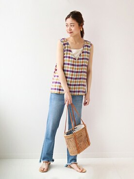 「relume」｜misatoさん（レディース・160cm）の夏コーディネート