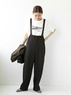 「JOURNAL STANDARD relume（ジャーナルスタンダード　レリューム）のアイテム（オールインワン・サロペット）」を使った、misatoさん（レディース・160cm）の夏コーディネート