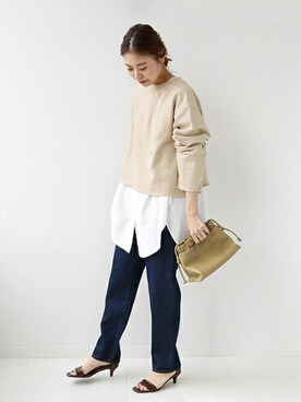 「DECKE（デッケ）のアイテム」を使った、misatoさん（レディース・160cm）の秋コーディネート