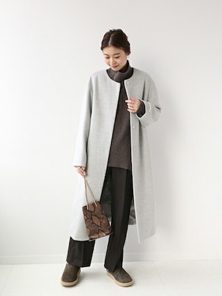 LANA WOOL140 スタンドコート JOURNAL STANDARD relume（ジャーナルスタンダード レリューム