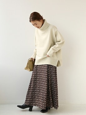 「DECKE（デッケ）のアイテム」を使った、misatoさん（レディース・160cm）の冬コーディネート