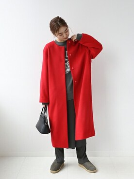 「JOURNAL STANDARD relume（ジャーナルスタンダード　レリューム）のアイテム（その他アウター）」を使った、misatoさん（レディース・160cm）の冬コーディネート