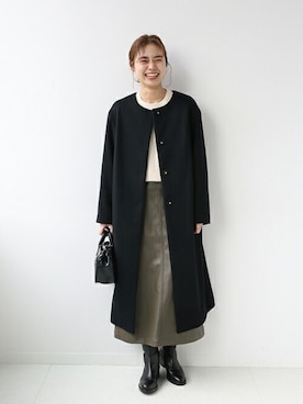 「JOURNAL STANDARD relume（ジャーナルスタンダード　レリューム）のアイテム（その他アウター）」を使った、misatoさん（レディース・160cm）の冬コーディネート