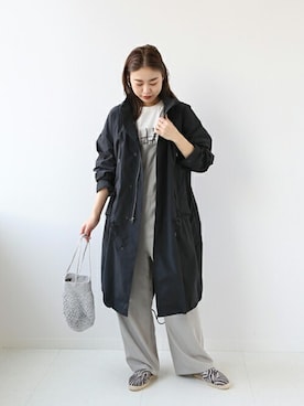 「JOURNAL STANDARD relume（ジャーナルスタンダード　レリューム）のアイテム（モッズコート）」を使った、misatoさん（レディース・160cm）の冬コーディネート