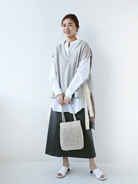 LEINWANDE/ラインヴァンド】 SWEAT VEST：別注ベスト◇を使った人気 