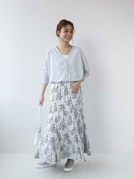 「MOHI（モヒ）のアイテム（スリッポン）」を使った、misatoさん（レディース・160cm）の春コーディネート