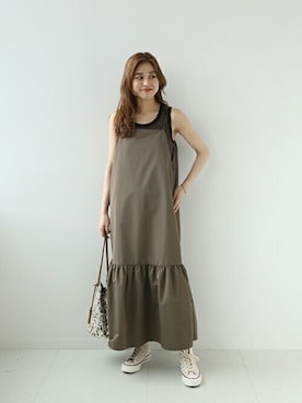 「JOURNAL STANDARD relume（ジャーナルスタンダード　レリューム）のアイテム（ワンピース/ドレス）」を使った、misatoさん（レディース・160cm）の夏コーディネート