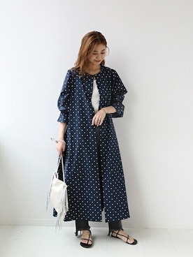 「JOURNAL STANDARD relume（ジャーナルスタンダード　レリューム）のアイテム（ワンピース/ドレス）」を使った、misatoさん（レディース・160cm）の夏コーディネート