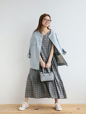 「JOURNAL STANDARD relume（ジャーナルスタンダード　レリューム）のアイテム（ワンピース/ドレス）」を使った、misatoさん（レディース・160cm）の夏コーディネート
