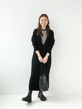 「JOURNAL STANDARD relume（ジャーナルスタンダード　レリューム）のアイテム（ワンピース/ドレス）」を使った、misatoさん（レディース・160cm）の秋コーディネート