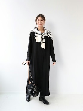 「JOURNAL STANDARD relume（ジャーナルスタンダード　レリューム）のアイテム（ワンピース/ドレス）」を使った、misatoさん（レディース・160cm）の秋コーディネート