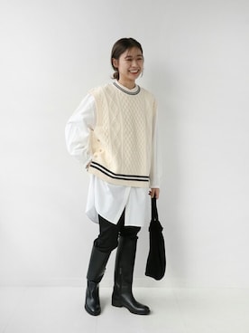 misatoさん（レディース・160cm）の秋コーディネート