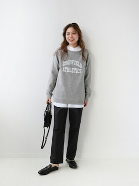 「WILLIAM LOCKIE（ウィリアムロッキー）のアイテム」を使った、misatoさん（レディース・160cm）の秋コーディネート