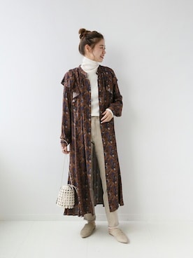 「JOURNAL STANDARD relume（ジャーナルスタンダード　レリューム）のアイテム（ワンピース/ドレス）」を使った、misatoさん（レディース・160cm）の秋コーディネート