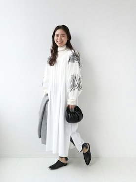 「JOURNAL STANDARD relume（ジャーナルスタンダード　レリューム）のアイテム（ワンピース/ドレス）」を使った、misatoさん（レディース・160cm）の秋コーディネート