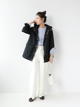 「SIERRA DESIGNS（シェラデザイン）のアイテム（マウンテンパーカー）」を使った、misatoさん（レディース・160cm）の冬コーディネート