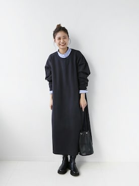 「JOURNAL STANDARD relume（ジャーナルスタンダード　レリューム）のアイテム（ワンピース/ドレス）」を使った、misatoさん（レディース・160cm）の冬コーディネート
