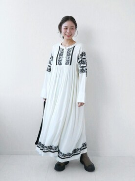 「JOURNAL STANDARD relume（ジャーナルスタンダード　レリューム）のアイテム（ワンピース/ドレス）」を使った、misatoさん（レディース・160cm）の冬コーディネート
