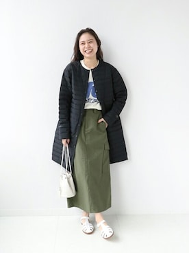 「撥水性」｜misatoさん（レディース・160cm）の冬コーディネート