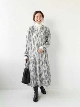 「JOURNAL STANDARD relume（ジャーナルスタンダード　レリューム）のアイテム（ワンピース/ドレス）」を使った、misatoさん（レディース・160cm）の冬コーディネート