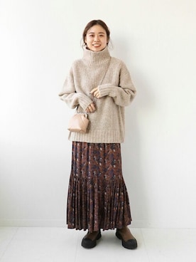 misatoさん（レディース・160cm）の冬コーディネート