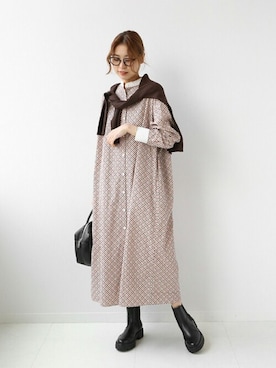「JOURNAL STANDARD relume（ジャーナルスタンダード　レリューム）のアイテム（ワンピース/ドレス）」を使った、misatoさん（レディース・160cm）の冬コーディネート