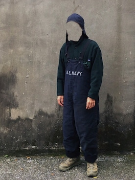 「patagonia」｜「アイテム（オールインワン・サロペット）」を使った、tfyh さん（メンズ・166cm）の冬コーディネート