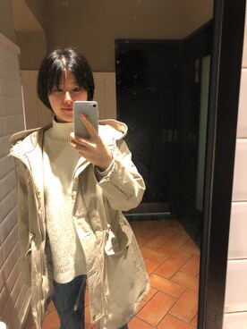 「PULL&BEAR（プルアンドベア）のアイテム（ピーコート）」を使った、sparkffさん（レディース・160cm）の春コーディネート