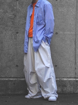 「いいね返し」｜「アイテム（スリッポン）」を使った、しん！！！さん（メンズ・168cm）の春コーディネート
