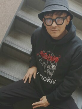 「pinkbomb #larocka #atthehop」｜MARCELLO(マル)さん（メンズ・177cm）の秋コーディネート