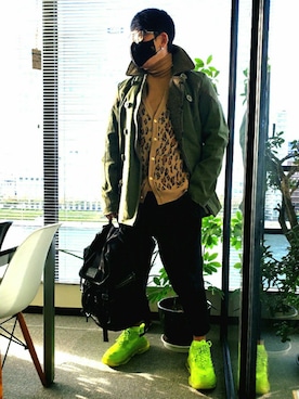 「DENHAM（デンハム）のアイテム（ジャケット/アウター）」を使った、MARCELLO(マル)さん（メンズ・177cm）の秋コーディネート