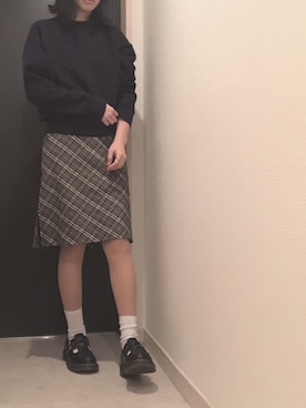 「バーバリー」｜「アイテム（その他シューズ）」を使った、hono🍳さん（レディース・157cm）の秋コーディネート