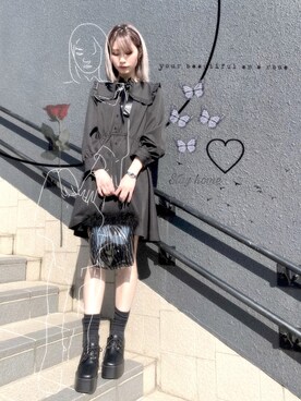「WC（ダブル シー）のアイテム（ワンピース/ドレス）」を使った、ヒビキさん（レディース・161cm）の春コーディネート