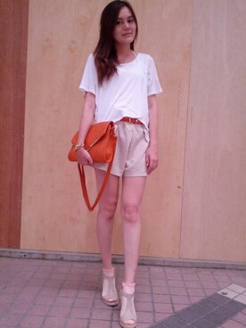 「shorts」｜「アイテム（アクセサリー）」を使った、Biffi Fu  🇹🇼さん（レディース・166cm）の夏コーディネート