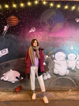 「ZALORA（-）のアイテム」を使った、Biffi Fu  🇹🇼さん（レディース・166cm）の冬コーディネート