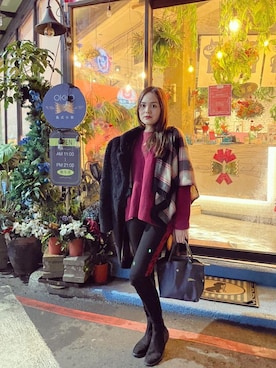 「NET」｜Biffi Fu  🇹🇼さん（レディース・166cm）の冬コーディネート