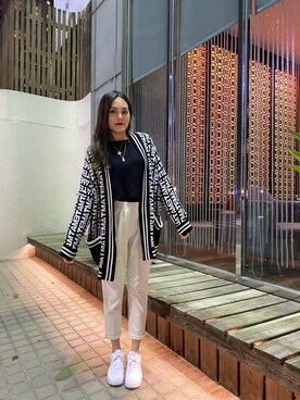 「Guess（ゲス）のアイテム（アクセサリー）」を使った、Biffi Fu  🇹🇼さん（レディース・166cm）の春コーディネート