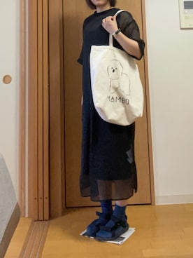 「シアーワンピース」｜「アイテム（腕時計）」を使った、nachicomaさん（レディース・158cm）の夏コーディネート