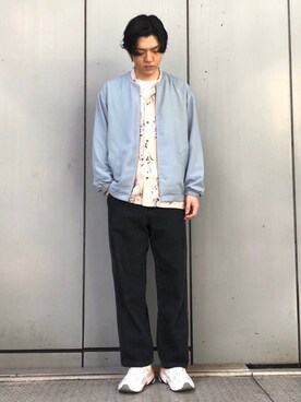 「アイテム（ブルゾン）」を使った、SHUNSUKEさん（メンズ・184cm・30代）の春コーディネート