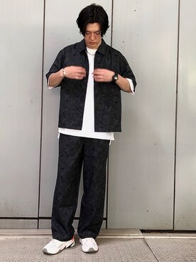 「アイテム（ブルゾン）」を使った、SHUNSUKEさん（メンズ・184cm・30代）の夏コーディネート