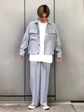 「アイテム（ブルゾン）」を使った、SHUNSUKEさん（メンズ・184cm・30代）の夏コーディネート