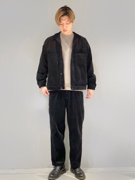 「アイテム（ブルゾン）」を使った、SHUNSUKEさん（メンズ・184cm・30代）の秋コーディネート
