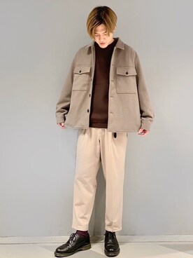 「アイテム（ブルゾン）」を使った、SHUNSUKEさん（メンズ・184cm・30代）の秋コーディネート