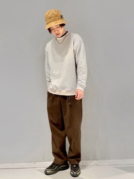 「WILD THINGS（ワイルドシングス）のアイテム（帽子）」を使った、SHUNSUKEさん（メンズ・184cm）の冬コーディネート